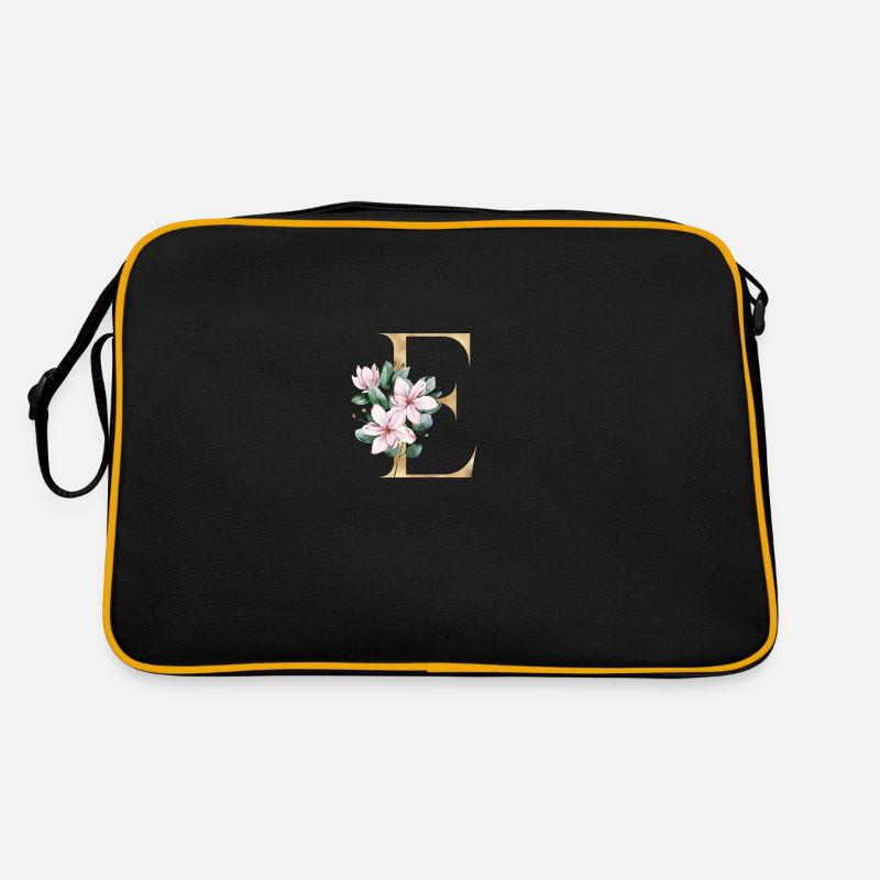 Alphabet E Retro Tasche