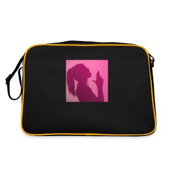 ästhetisch - Retro Tasche - Schwarz/Gold - Hinten