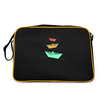 Paper Boats - Sac Retro - noir/or - Dos