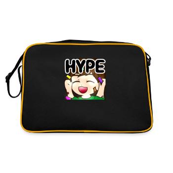 LeonHype - Retro Tasche - Schwarz/Gold - Hinten
