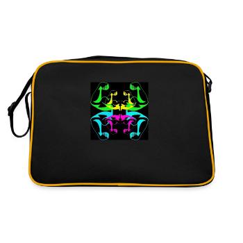 Flash Powerful - Sac Retro - noir/or - Dos