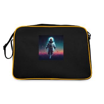 Astronaut Astral Painting - Retro Bag - black/gold - Back