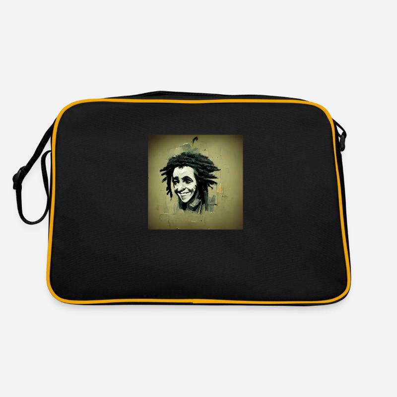 Rastafarian sketch painting Retro Bag
