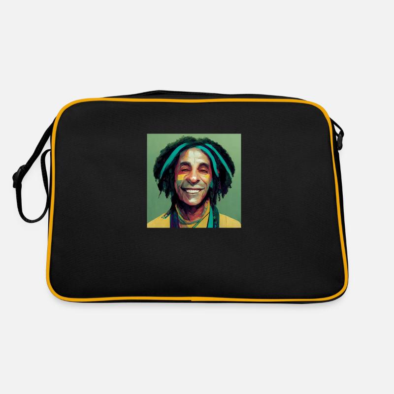 Rastafari-ölgemälde Retro Tasche