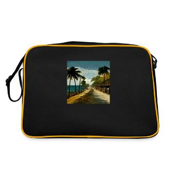 Avenue jamaïcaine - Sac Retro - noir/or - Dos