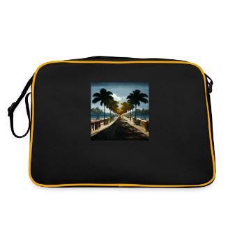 Avenue jamaïcaine - Sac Retro - noir/or - Dos