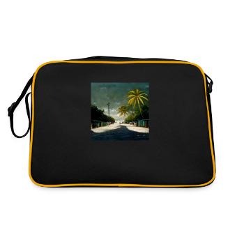 Avenue jamaïcaine - Sac Retro - noir/or - Dos