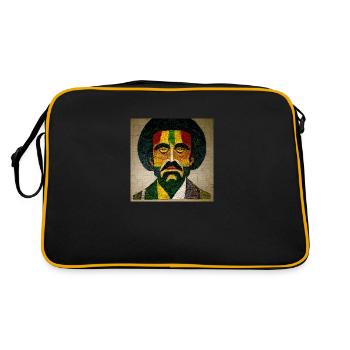 Peinture mosaïque rasta - Sac Retro - noir/or - Dos