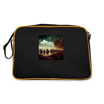 The war is over - Retro Bag - black/gold - Back