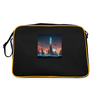 City of the Future - Retro Bag - black/gold - Back