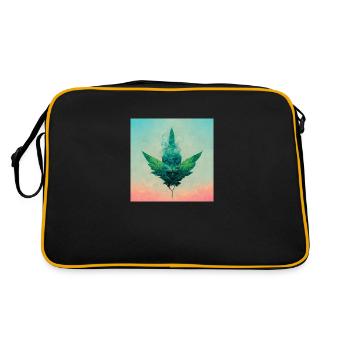 Rêves de cannabis - Sac Retro - noir/or - Dos