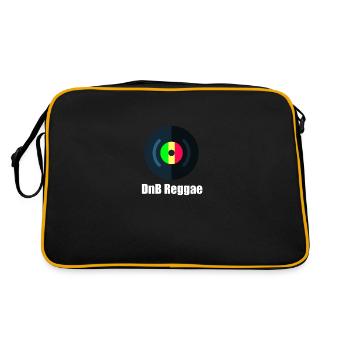 DnB Reggae - Retro Bag - black/gold - Back
