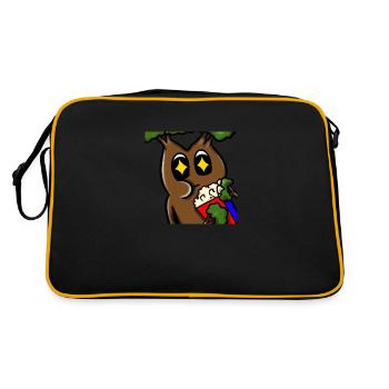 Bonzai - Popcorn Bonsi - Retro Tasche - Schwarz/Gold - Hinten
