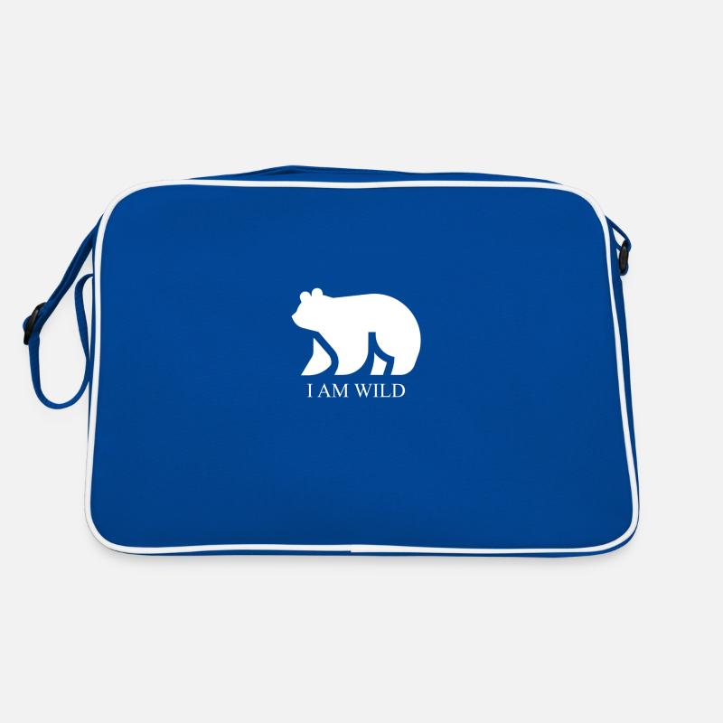 I am Wild - Eisbär 1 Retro Tasche