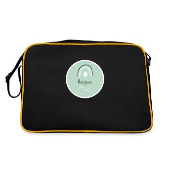 Bonjour - Sac Retro - noir/or - Dos