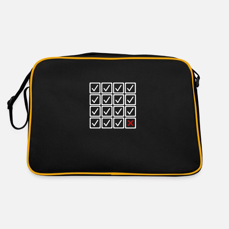 Einmal versagt - vielfach gewonnen Retro Tasche