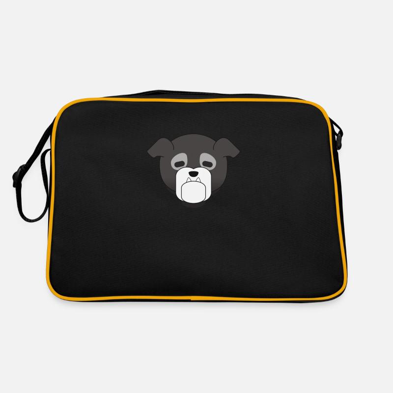 Dog Drawn Retro Bag