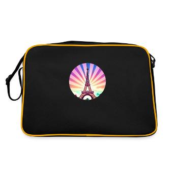 Eiffel Tower - Retro Bag - black/gold - Back