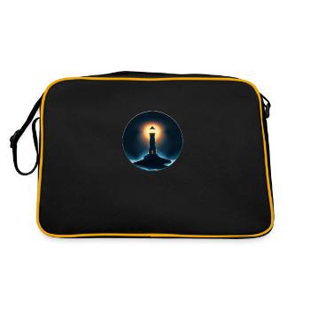 Phare qui brille la nuit - Sac Retro - noir/or - Dos