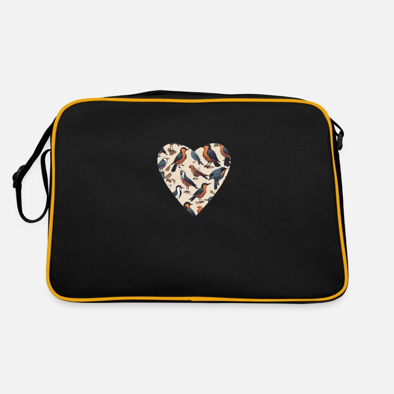 Variété d’oiseaux Sac Retro