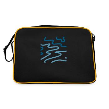 Abstract - Retro Bag - black/gold - Back