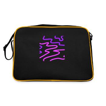 Zusammenfassung zwei - Retro Tasche - Schwarz/Gold - Hinten