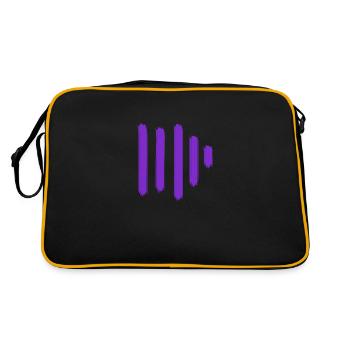 Purple Paint Bars - Retro Bag - black/gold - Back