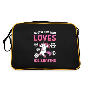 Ice skating Ice skating Ice skating - Retro Bag - black/gold - Back