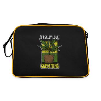 Marijuana Vaping Cbd - Sac Retro - noir/or - Dos