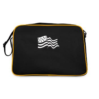 Drapeau Breton - Sac Retro - noir/or - Dos
