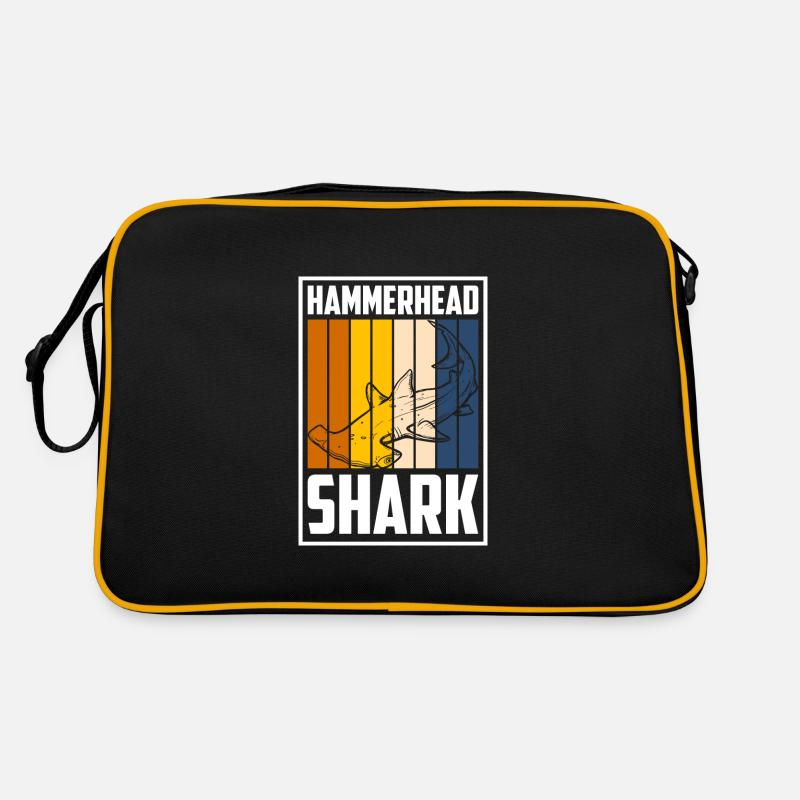 Shark Shark Fin Sailing Predatory Fish Retro Bag