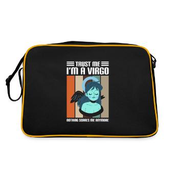 Horoskop Astrologie Element - Retro Tasche - Schwarz/Gold - Hinten