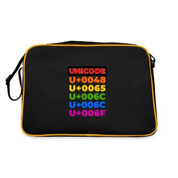 UNICODE - Retro Bag - black/gold - Back
