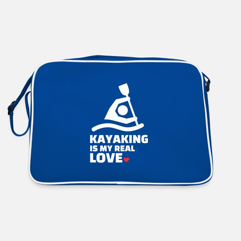 Ich Liebe Kajakfahren Retro Tasche