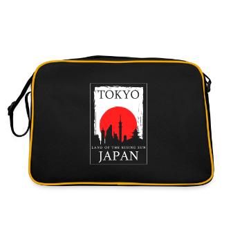 Tokyo Culture Vintage Asiatique - Sac Retro - noir/or - Dos