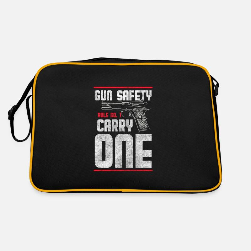 Gun Lovers Shooting Firearm Retro Bag