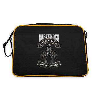 Serveur de bar Mixed Drink Profession - Sac Retro - noir/or - Dos