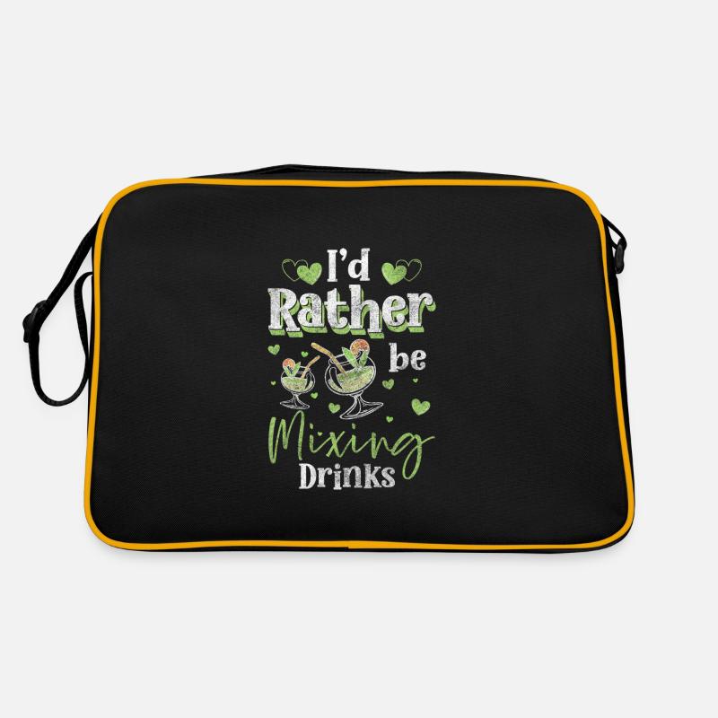 Vacances de la bière du barman Sac Retro