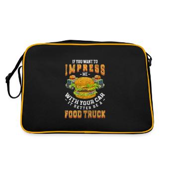 Fast Food Event Grill Food Truck - Sac Retro - noir/or - Dos