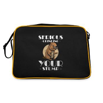 Rodent Dam Animal Beaver Tail - Retro Bag - black/gold - Back