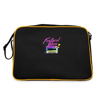 festival vibes - Sac Retro - noir/or - Dos