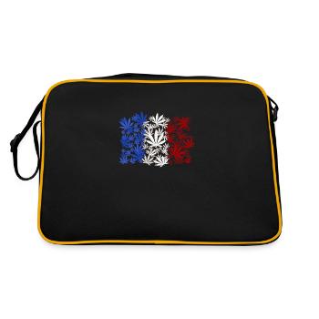 France Fumer du cannabis - Sac Retro - noir/or - Dos