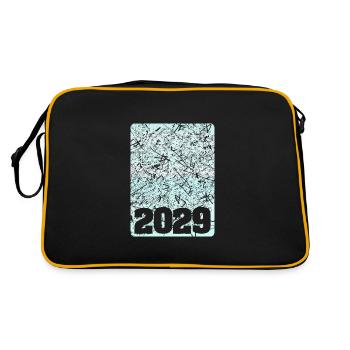 Numéro 2029 - Sac Retro - noir/or - Dos