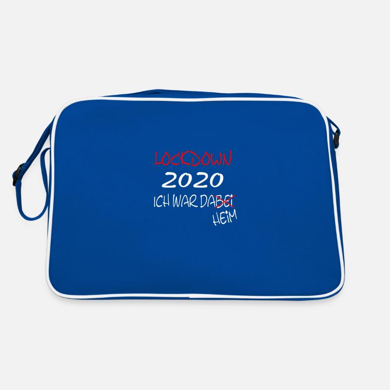 Lockdown 2020 ich war dabei Retro Tasche