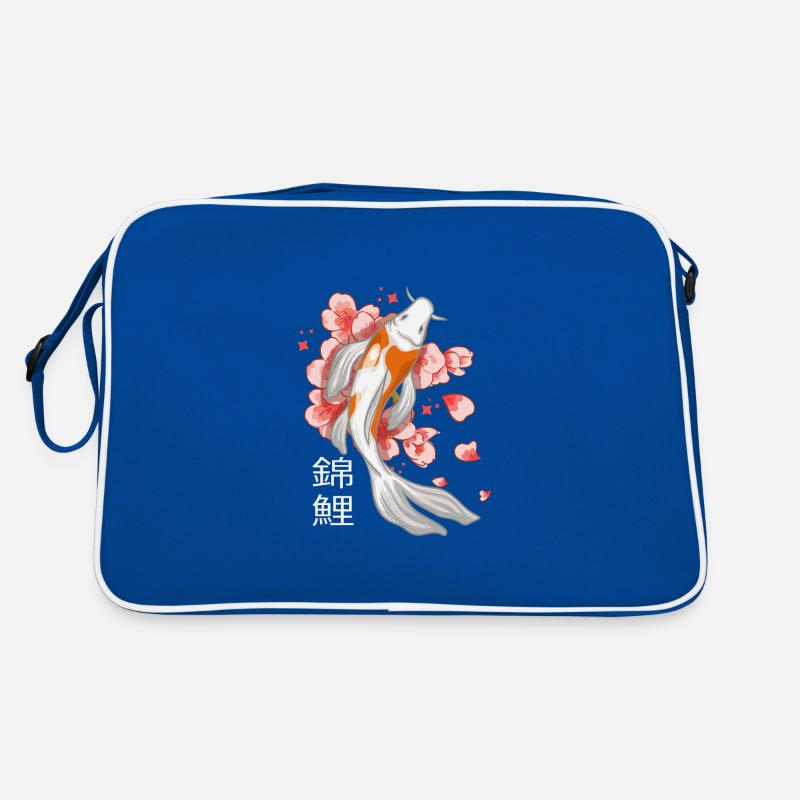Koi fleurs de poisson fleurs Sac Retro