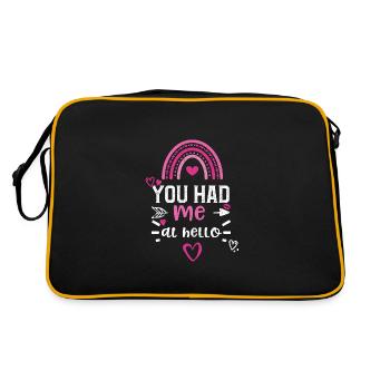 Tu m’as eu au bonjour - Sac Retro - noir/or - Dos