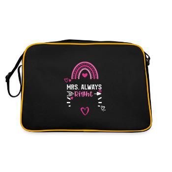 Mrs. Always Right - Retro Bag - black/gold - Back