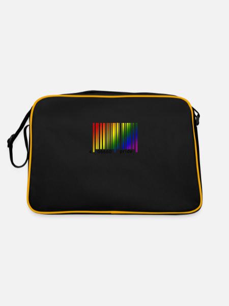 Devil Rainbow Pride - Retro Tasche - Schwarz/Gold