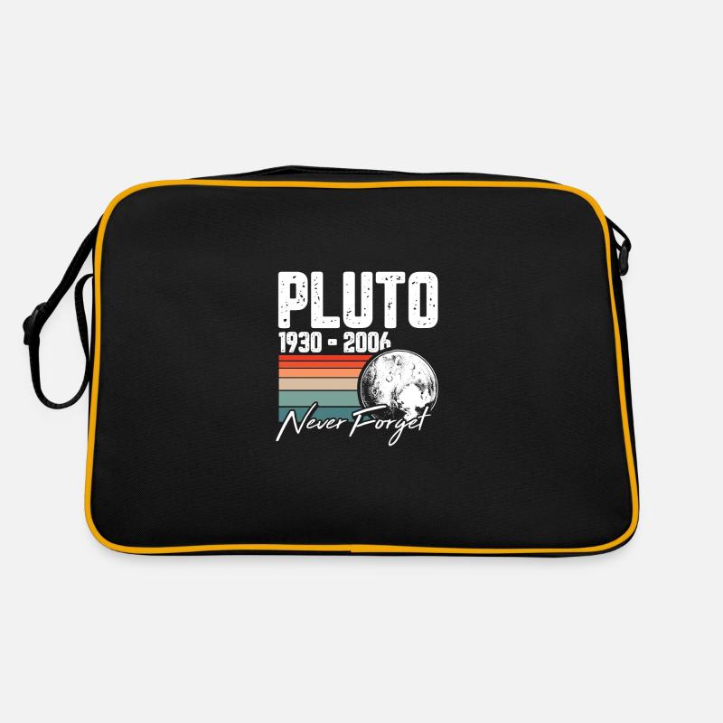 Pluto 1930 - 2006 Never Forget Design für einen Retro Tasche
