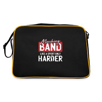 Marching Band Like A Sport But Harder Motif - Retro Bag - black/gold - Back